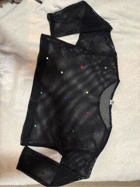 Vintage Y2K Kitty Brand Mesh Fishnet Top
